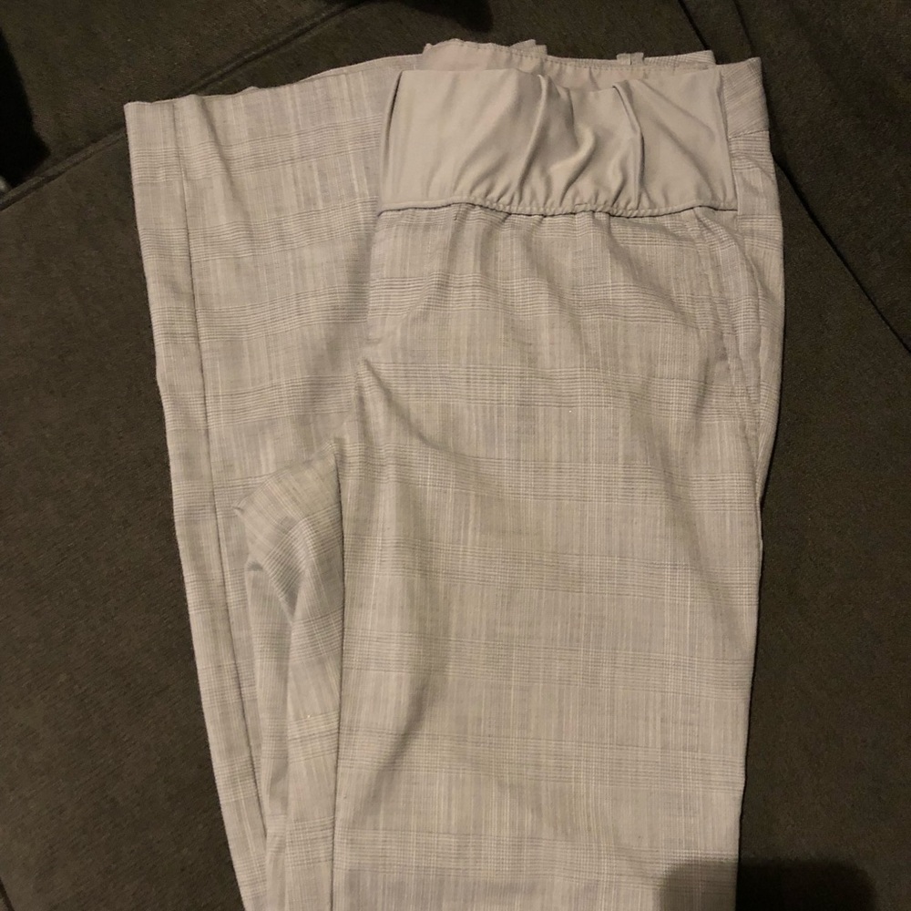 Grey maternity dress pants